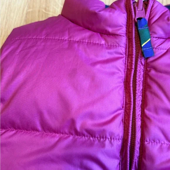 EUC Ralph Lauren Girl Reversible Down Filled Puffer Vest-Pink and Blue